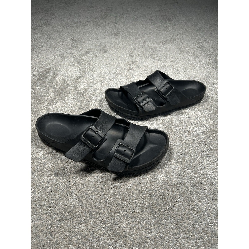 Black Rubber Birkenstocks Men's Size 42 (US Size 9) - Picture 5 of 7
